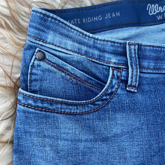 Wrangler Willow the ultimate riding Jean high rise straight leg elastic sz 7 - Picture 8 of 10